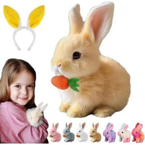 Gienslru Bunny Pal, Bunnypal Interactif, Jouet Lapin Interactif, Lapin Robot Realiste Sauter, Contracter Et Secouer Les Oreilles, Cadeaux De Pâques Enfants (A) - Publicité Gienslru Bunny Pal, Bunnypal Interactif, Jouet Lapin Interactif, Lapin Robot Realiste Sauter, Contracter Et Secouer Les Oreilles, Cadeaux De Pâques Enfants (A) - Publicité