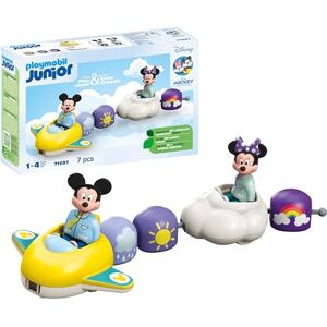 Playmobil 71697 Junior & Disney : Train des Nuages de Mickey et Minnie avec Un Avion et Un véhicule Nuage Jouet fabriqué à partir de matière d'origine végétale Dès 12 Mois - Publicité Playmobil 71697 Junior & Disney : Train des Nuages de Mickey et Minnie avec Un Avion et Un véhicule Nuage Jouet fabriqué à partir de matière d'origine végétale Dès 12 Mois - Publicité