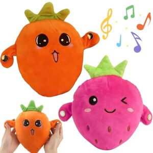 Interactive Music Plush Toy Set, Fruit Musical Sensory Toy, Electric Touch-Sensitive Banana & Fruit Plush with Sound Features, Fun & Playfu, Parent-Child Play Fun (2pcs-A) - Publicité Interactive Music Plush Toy Set, Fruit Musical Sensory Toy, Electric Touch-Sensitive Banana & Fruit Plush with Sound Features, Fun & Playfu, Parent-Child Play Fun (2pcs-A) - Publicité