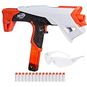 Nerf Pro Torrent Blaster de Fléchettes Demi-Longueur, 150 FPS, 15 Fléchettes, Chargeur, Action de Pompe, Lunettes, Cadeaux pour Adolescents, 14 Ans et Plus - Publicité Nerf Pro Torrent Blaster de Fléchettes Demi-Longueur, 150 FPS, 15 Fléchettes, Chargeur, Action de Pompe, Lunettes, Cadeaux pour Adolescents, 14 Ans et Plus - Publicité