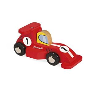 Janod J08547 Mini voiture en bois Story Racing Formule 1 (2 modèles assortis) - Publicité