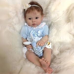 BNNPUU Poupée Reborn bébé Fille Realiste Silicone Nouveau-né Baby Vrai Poupon Reborn Dolls Toddlers Enfant Yeux Ouvre 20 Pouces Faites à la Main Ressemblant à Un Vrai Bébé - Publicité BNNPUU Poupée Reborn bébé Fille Realiste Silicone Nouveau-né Baby Vrai Poupon Reborn Dolls Toddlers Enfant Yeux Ouvre 20 Pouces Faites à la Main Ressemblant à Un Vrai Bébé - Publicité