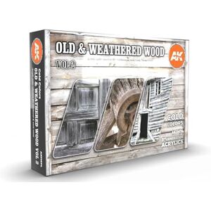 AK Interactive 3G Old & Weathered Wood Vol 2 Plastica Modellazione Vernici & Accessori, Articolo # AK-11674 - Publicité AK Interactive 3G Old & Weathered Wood Vol 2 Plastica Modellazione Vernici & Accessori, Articolo # AK-11674 - Publicité