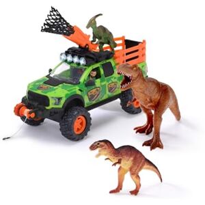 Dickie Toys Dickie Chasseur de Dinosaures Coffret Véhicule + Treuil 1 Figurine Articulée + 3 Dinosaures Sons et Lumières 203837026 Multicolore - Publicité Dickie Toys Dickie Chasseur de Dinosaures Coffret Véhicule + Treuil 1 Figurine Articulée + 3 Dinosaures Sons et Lumières 203837026 Multicolore - Publicité