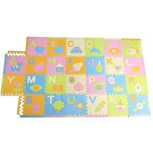 YiyiLai 26Pcs Tapis Mousse Bébé Enfant 30 * 30 * 1.4cm Alphabet Jeux d’Eveil Multicolore Léger - Publicité