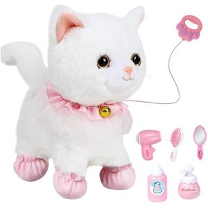 Tsawntd Jouets pour Chat pour Enfants, Robot interactif activé par la Voix et au Toucher, avec télécommande, Laisse, Chaton Parlant pour garçons et Filles - Publicité Tsawntd Jouets pour Chat pour Enfants, Robot interactif activé par la Voix et au Toucher, avec télécommande, Laisse, Chaton Parlant pour garçons et Filles - Publicité