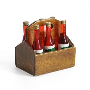 Odoria Miniature 1/6 Casier Bière avec 6Pcs Bouteille Accessoire Maison de Poupée - Publicité