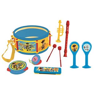 Lexibook Toy Story 4 Woody Buzz Jouet Musical, Set de 7 Instruments de Musique (Tambour, Maracas, Castagnette, Harmonica, Flûte, Trompette, Tambourin), Jeu Pratique à Transporter, Bleu/Jaune, K360TS - Publicité Lexibook Toy Story 4 Woody Buzz Jouet Musical, Set de 7 Instruments de Musique (Tambour, Maracas, Castagnette, Harmonica, Flûte, Trompette, Tambourin), Jeu Pratique à Transporter, Bleu/Jaune, K360TS - Publicité