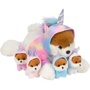 PixieCrush Snugababies – Animaux en peluche licorne narval pour filles de 3 à 4 à 5 à 6 à 7 à 8 ans ; licorne en peluche avec 4 petites licornes dans son ventre ; oreiller licorne pour filles - Publicité