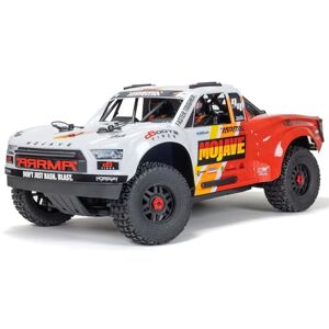 ARRMA ARA4404T1 Mojave RC 4X4 4S BLX Camion désert échelle 1/8ème RTR, Blanc/Rouge - Publicité ARRMA ARA4404T1 Mojave RC 4X4 4S BLX Camion désert échelle 1/8ème RTR, Blanc/Rouge - Publicité