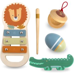 mamabrum Kit Musical Africain Xylophone Lion, Maracas Bebe, Castagnettes, Baguettes Crocodile Jouet Bebe 1 an, Instruments en Bois pour Développement Sensoriel (5 Items) - Publicité mamabrum Kit Musical Africain Xylophone Lion, Maracas Bebe, Castagnettes, Baguettes Crocodile Jouet Bebe 1 an, Instruments en Bois pour Développement Sensoriel (5 Items) - Publicité