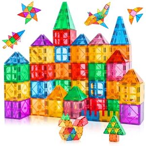 Katiago Construction Magnetique Enfant, 64 Pièces Bloc Construction Magnetique pour Enfants de 3 4 5 Ans Jeux Aimanté Enfant Cadeaux Anniversaire - Publicité Katiago Construction Magnetique Enfant, 64 Pièces Bloc Construction Magnetique pour Enfants de 3 4 5 Ans Jeux Aimanté Enfant Cadeaux Anniversaire - Publicité
