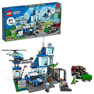Lego City Poste de police avec camion de la police, camion poubelle et jouet hélicoptère 60316, cadeaux pour les enfants de plus de 6 ans, garçons et filles avec 5 figurines et jouet pour chien - Publicité Lego City Poste de police avec camion de la police, camion poubelle et jouet hélicoptère 60316, cadeaux pour les enfants de plus de 6 ans, garçons et filles avec 5 figurines et jouet pour chien - Publicité