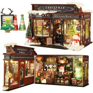 TOPBSFARNY Tiny House Kit de mouvement musical, maison de poupée en bois 3D, kits miniatures pour adultes, bricolage en bois, maison de poupée, modèle, kit de magasinage vintage, anniversaire - Publicité TOPBSFARNY Tiny House Kit de mouvement musical, maison de poupée en bois 3D, kits miniatures pour adultes, bricolage en bois, maison de poupée, modèle, kit de magasinage vintage, anniversaire - Publicité