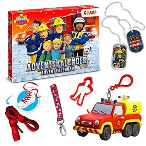 CRAZE Calendrier de l'Avent Jouet SAM LE POMPIER, Calendrier de l'avent Garcon avec Camion pompier & Figurines pour enfants - Publicité