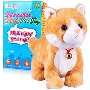 Marsjoy Jouet robot interactif en peluche jaune pour chat, aboiement, contrôle tactile, jouet électronique pour chat, jouet animé pour fille et enfant L : 30,5 cm x H : 20,3 cm x l : 12,7 cm - Publicité Marsjoy Jouet robot interactif en peluche jaune pour chat, aboiement, contrôle tactile, jouet électronique pour chat, jouet animé pour fille et enfant L : 30,5 cm x H : 20,3 cm x l : 12,7 cm - Publicité
