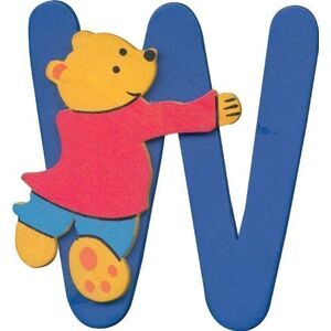 rsc En bois alphabet lettre W avec ours en peluche design - Publicité