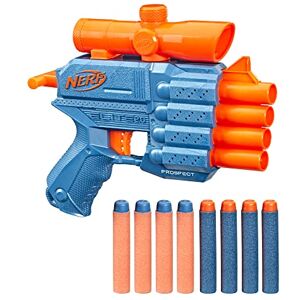 Nerf Elite 2.0, Blaster Prospect QS-4, 8 fléchettes Elite Officielles, Tire 4 fléchettes, viseur de précision Fixe - Publicité Nerf Elite 2.0, Blaster Prospect QS-4, 8 fléchettes Elite Officielles, Tire 4 fléchettes, viseur de précision Fixe - Publicité