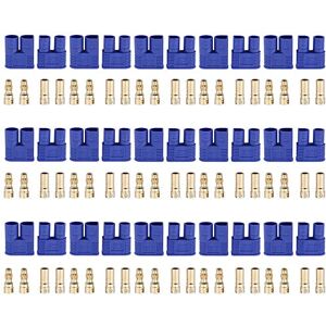 GTIWUNG 15 Paire EC3 Banana Fiche Dispositif Femelle Mâle Bullet Gold Connecteur pour RC ESC LIPO Hélicoptère Batterie - Publicité GTIWUNG 15 Paire EC3 Banana Fiche Dispositif Femelle Mâle Bullet Gold Connecteur pour RC ESC LIPO Hélicoptère Batterie - Publicité