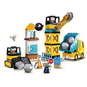 Lego 10932 Duplo Town La Boule De Démolition Jeu De Construction avec Camion, Grue Et Bulldozer, Jouets Enfants de 2 Ans Et Plus - Publicité