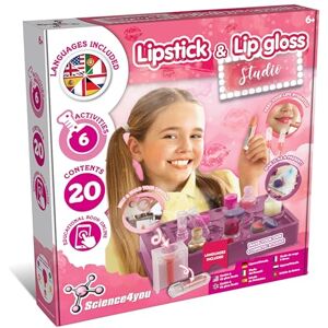 Science4you Kit de Fabrication de Gloss et Rouge à Lèvres pour Enfants 8+ Ans – Fabriquez Vos Propres Baumes et Rouges à Lèvres Jeux avec 7 Activités de Beauté, Cadeau pour Les Filles 8 9 10 11+ Ans - Publicité Science4you Kit de Fabrication de Gloss et Rouge à Lèvres pour Enfants 8+ Ans – Fabriquez Vos Propres Baumes et Rouges à Lèvres Jeux avec 7 Activités de Beauté, Cadeau pour Les Filles 8 9 10 11+ Ans - Publicité