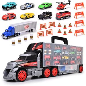 Dickie Toys Camion - Ensemble de Transport de Véhicules - Publicité Dickie Toys Camion - Ensemble de Transport de Véhicules - Publicité