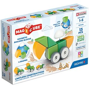 Geomag Magicube Shapes Blocs de Constructions Magnétiques à Empiler pour Bébé d'1 an et Plus 13 Cubes de 4 Couleurs et Formes 1-5 Ans 100% Plastique Recyclé - Publicité Geomag Magicube Shapes Blocs de Constructions Magnétiques à Empiler pour Bébé d'1 an et Plus 13 Cubes de 4 Couleurs et Formes 1-5 Ans 100% Plastique Recyclé - Publicité