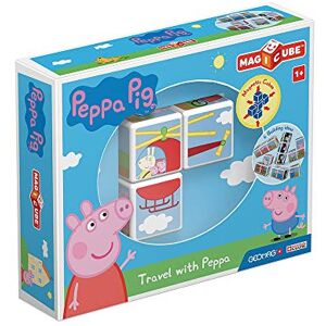 Geomag Magicube Peppa Pig Voyage avec Peppa - 3 Cubes - Ensemble de construction magnétique - Publicité Geomag Magicube Peppa Pig Voyage avec Peppa - 3 Cubes - Ensemble de construction magnétique - Publicité