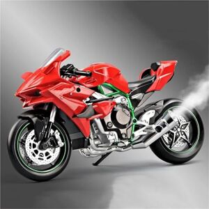 HFMXZHI Modèle réduit de moto Pour KAWASAKI H2R Simulation Alliage 1:9 Modèle De Moto Jouet Voiture(Rosso) - Publicité HFMXZHI Modèle réduit de moto Pour KAWASAKI H2R Simulation Alliage 1:9 Modèle De Moto Jouet Voiture(Rosso) - Publicité