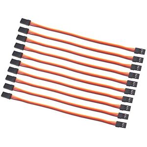 OliRC 10 pcs Mâle à Mâle Servo Extension Fil de plomb 22awg 60cores Câble 15 cm pour avion RC (C61-10) - Publicité OliRC 10 pcs Mâle à Mâle Servo Extension Fil de plomb 22awg 60cores Câble 15 cm pour avion RC (C61-10) - Publicité