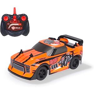 Dickie Toys RC Auto Track Beast (Orange-Noir) Voiture télécommandée pour Enfants à partir de 6 Ans avec télécommande (2 canaux FS, 2,4 GHz) et Piles, 15 cm, jusqu'à 6 km/h - Publicité Dickie Toys RC Auto Track Beast (Orange-Noir) Voiture télécommandée pour Enfants à partir de 6 Ans avec télécommande (2 canaux FS, 2,4 GHz) et Piles, 15 cm, jusqu'à 6 km/h - Publicité