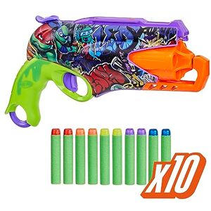 Nerf Teenage Mutant Ninja Turtles, Blaster et 10 fléchettes Elite - Publicité Nerf Teenage Mutant Ninja Turtles, Blaster et 10 fléchettes Elite - Publicité