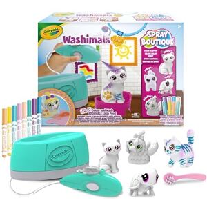 CRAYOLA Washimals Pets, Ensemble Spray Boutique avec Aérographe à Piles et Bébés Animaux, Jeu et Cadeau pour Enfants, à partir de 3 Ans, 74-7517 - Publicité CRAYOLA Washimals Pets, Ensemble Spray Boutique avec Aérographe à Piles et Bébés Animaux, Jeu et Cadeau pour Enfants, à partir de 3 Ans, 74-7517 - Publicité