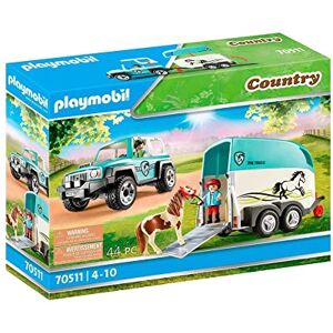 Playmobil 70511 Voiture et Van pour Poney Country avec Deux Personnages, Un Poney et Un 4x4 Qui Comprend Une remorque Univers Equitation Animaux Dès 4 Ans - Publicité Playmobil 70511 Voiture et Van pour Poney Country avec Deux Personnages, Un Poney et Un 4x4 Qui Comprend Une remorque Univers Equitation Animaux Dès 4 Ans - Publicité