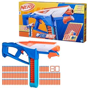 Nerf N Series Blaster Infinite et 80 fléchettes N1, Lanceur de Fléchettes Semi-Automatique pour Enfants, Jeu de Tir Haute Précision, Jouet Dès 8 Ans - Publicité Nerf N Series Blaster Infinite et 80 fléchettes N1, Lanceur de Fléchettes Semi-Automatique pour Enfants, Jeu de Tir Haute Précision, Jouet Dès 8 Ans - Publicité