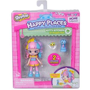 Shopkins – Happy Places – Kitty Kitchen – Rainbow Kate – Set 2 Mini Figurines Petkins + 1 Mini Poupée - Publicité Shopkins – Happy Places – Kitty Kitchen – Rainbow Kate – Set 2 Mini Figurines Petkins + 1 Mini Poupée - Publicité
