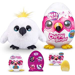 Pets Alive Chirpy Birds Jouet interactif avec Parole électronique et répétition, cacatoès Blanc - Publicité Pets Alive Chirpy Birds Jouet interactif avec Parole électronique et répétition, cacatoès Blanc - Publicité