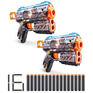 XSHOT Skins Flux Blaster Jurassic World avec 8 fléchettes de ZURU - Publicité XSHOT Skins Flux Blaster Jurassic World avec 8 fléchettes de ZURU - Publicité