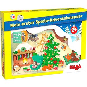 HABA My First Game Calendrier de l'Avent de Noël dans la grotte d'ours, jaune - Publicité