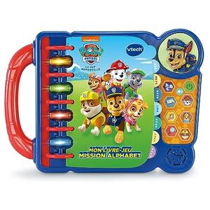 VTech Pat' Patrouille, Mon Livre-Jeu Mission Alphabet, Jeux Éducatifs, Livre Sonore et Musical, Jouet Paw Patrol, Cadeau Enfant de 3 Ans à 7 Ans Contenu en Français - Publicité