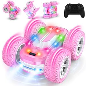 Mieryd Voitures télécommandées pour filles, jouet cadeau fille 8-12 ans, voiture radiocommandée acrobatique avec batterie rechargeable, rotation à 360° et lumière, télécommande de voiture, anniversaire, Noël - Publicité Mieryd Voitures télécommandées pour filles, jouet cadeau fille 8-12 ans, voiture radiocommandée acrobatique avec batterie rechargeable, rotation à 360° et lumière, télécommande de voiture, anniversaire, Noël - Publicité
