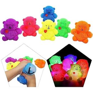 HOVUK Lot de 3 ours lumineux LED de couleurs aléatoires activées par le mouvement 9 cm, jouets en caoutchouc pour adultes, adolescents, enfants - Publicité HOVUK Lot de 3 ours lumineux LED de couleurs aléatoires activées par le mouvement 9 cm, jouets en caoutchouc pour adultes, adolescents, enfants - Publicité