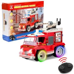 W WISE BLOCK Voiture Télécommandée Jeu de Construction Moteur de Pompier Télécommandé,Modèle Céduit de Camion de Pompiers à Construire 296 PCS,Jouet Enfant 8 9 10 11 12+ Ans Garcon Fille - Publicité W WISE BLOCK Voiture Télécommandée Jeu de Construction Moteur de Pompier Télécommandé,Modèle Céduit de Camion de Pompiers à Construire 296 PCS,Jouet Enfant 8 9 10 11 12+ Ans Garcon Fille - Publicité