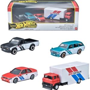 Hot Wheels BRE Datsun Premium HRT52 Coffret Collection 4 Pièces - Publicité Hot Wheels BRE Datsun Premium HRT52 Coffret Collection 4 Pièces - Publicité