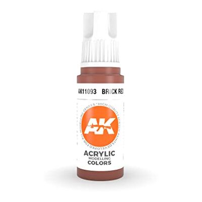 AK Interactive AK Acrylics 3Gen AK11093 Brick Red (17ml) - Publicité AK Interactive AK Acrylics 3Gen AK11093 Brick Red (17ml) - Publicité