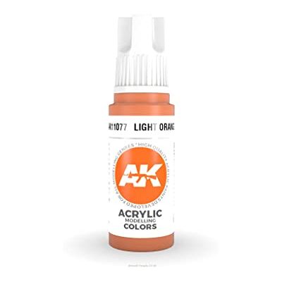 AK Interactive AK Acrylics 3Gen AK11077 Light Orange (17ml) - Publicité AK Interactive AK Acrylics 3Gen AK11077 Light Orange (17ml) - Publicité