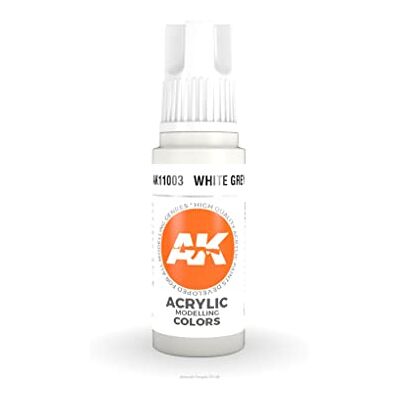 AK Interactive AK Acrylics 3Gen AK11003 White Grey (17ml) - Publicité AK Interactive AK Acrylics 3Gen AK11003 White Grey (17ml) - Publicité