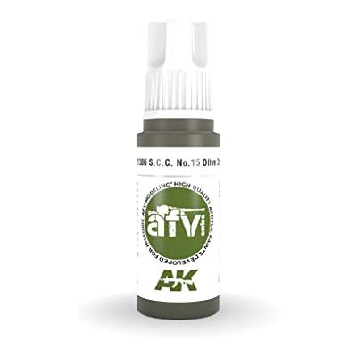 AK Interactive AK Acrylics 3Gen AFV AK11386 S.C.C. No.15 Olive Drab (17ml) - Publicité AK Interactive AK Acrylics 3Gen AFV AK11386 S.C.C. No.15 Olive Drab (17ml) - Publicité