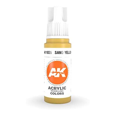 AK Interactive AK Acrylics 3Gen AK11035 Sand Yellow (17ml) - Publicité AK Interactive AK Acrylics 3Gen AK11035 Sand Yellow (17ml) - Publicité