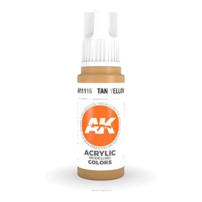 AK Interactive AK Acrylics 3Gen AK11116 Tan Yellow (17ml) - Publicité AK Interactive AK Acrylics 3Gen AK11116 Tan Yellow (17ml) - Publicité